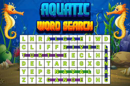 Aquatic Word Search