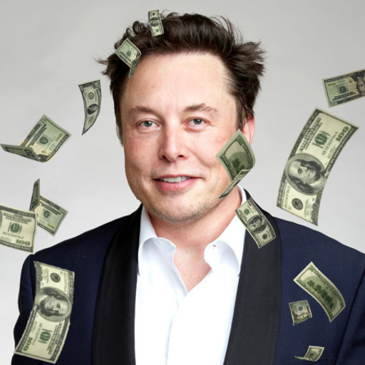 Spend fortune. Elon Musk money. Spend Elon Musk. Spend Elon Musk' money.