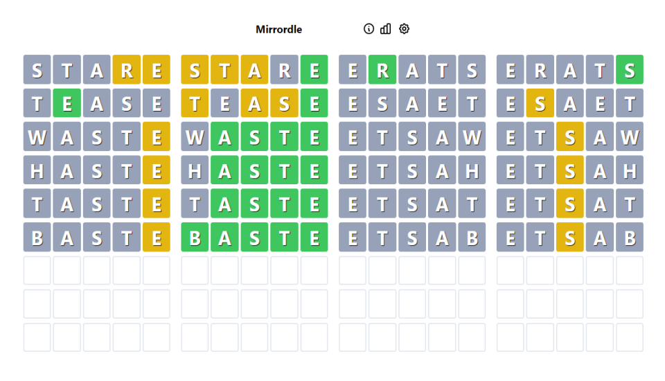 Mirrordle