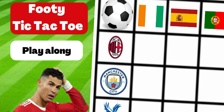 Football table tic-tac-toe #footballtiktok #football #footy #bingo #ti